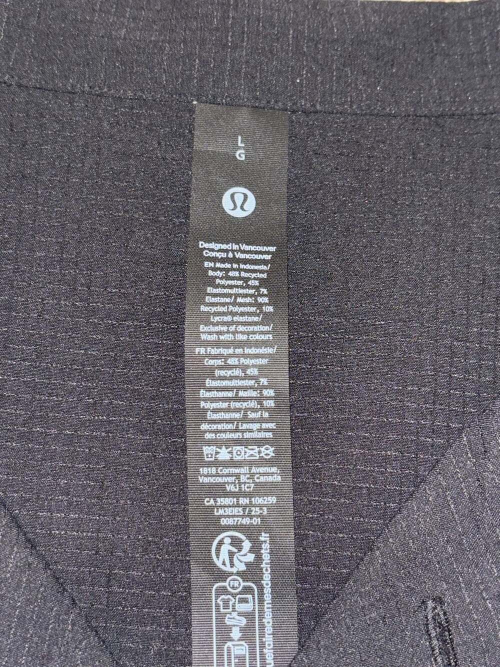 Lululemon Airing Easy Camp Collar button up Shirt. Large. NEW - Picture 4 of 7